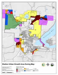 Shelton zoning map