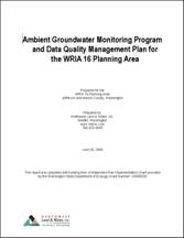 WRIA 16 Ambient Groundwater Monitoring Plan (June 2008)